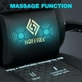 thumbnail image 6 of Hoffree Gaming Chair with Speakers and Massage Skin-friendly Gamer Chairs for Adults with Footrest Big and Tall Video Game Chair with Headrest and Lumbar Support for Office and Home Black, 6 of 11