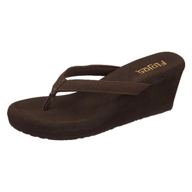 Flojos Sandale Olivia pour Femmes, Marron - Taille 8