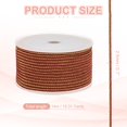 thumbnail image 2 of Uxcell Braided Cord, Metallic Bracelet Knotting Macrame Cord Braiding Beading Thread Twine Rope for String Knitting DIY Jewelry Making Plant Wall Hanger Wine Red, 2 of 7