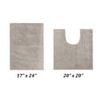 thumbnail image 3 of Better Trends 2 Piece Bathroom Rug Set 100% Polyester (17" x 24" | 20" x 20") Bath Rug, Water Absorbent Non-Slip Bath Mat Machine Washable Micro Plush Collection - Beige, 3 of 6