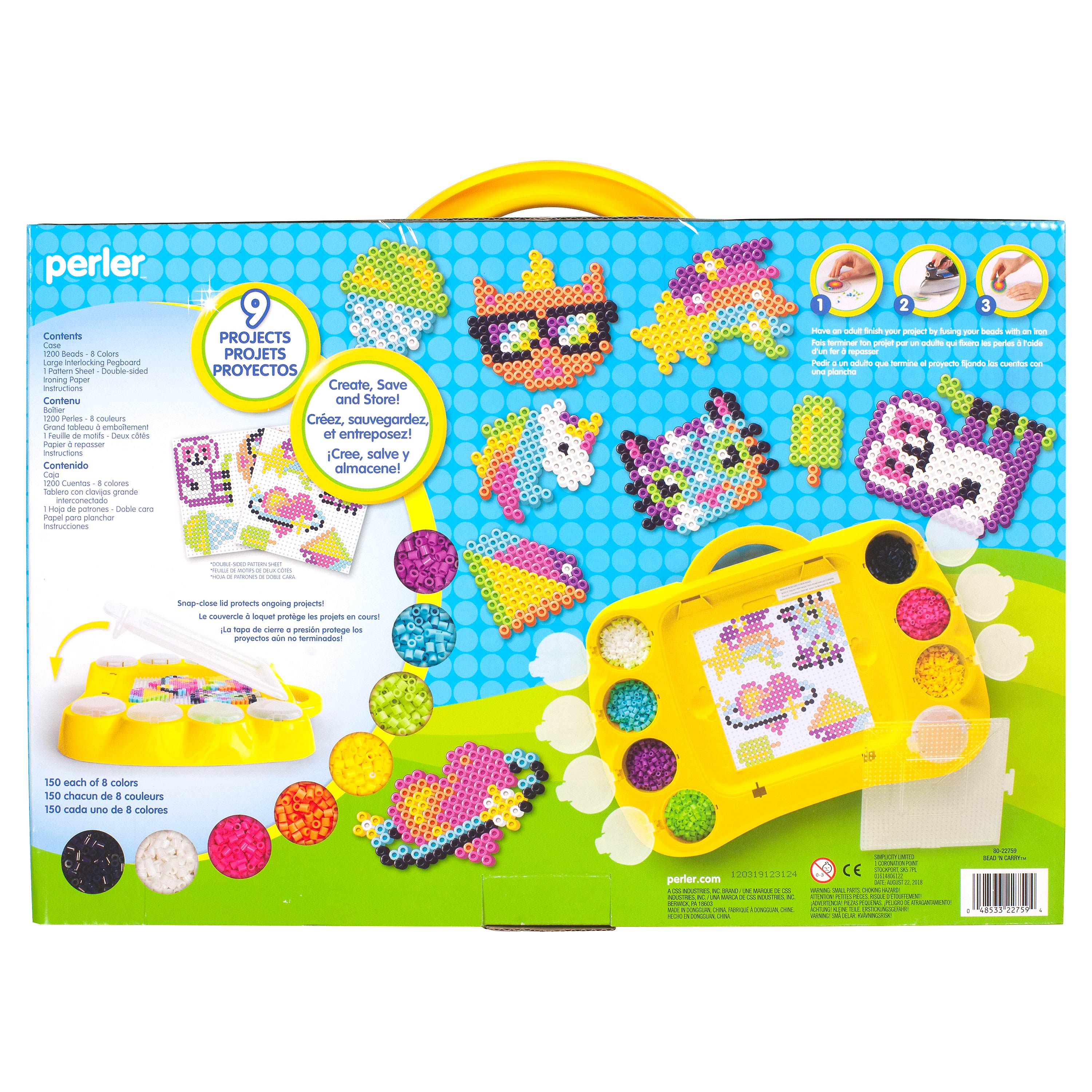 Perler Bead 'N Carry Fused Bead Activity Kit, Ages 6 and up, 1205 Pieces - image 5 of 5