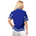 thumbnail image 2 of HAPPY BAY Women's Beach Button Down Short-Sleeve Hawaiian Shirt Summer Holidays Bohemian Party Tops Elegant Boho Shirt For Women XXL plus-size Mary Blue_X406, 2 of 3