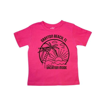 

Inktastic Summer Vacation Mode Grayton Beach Florida Gift Toddler Boy or Toddler Girl T-Shirt