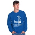 thumbnail image 3 of Full Time Job Fantasy Football Sports Men's Big & Tall Crewneck Sweatshirt Brisco Brands 4X, 3 of 5
