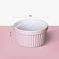 thumbnail image 2 of Fashionwu 8 oz Ramekins, Set of 8, Porcelain Ramekins for Creme Brulee Dishes Oven Safe, Classic Style Custard Cups for Baking, Souffle Ramekins Dish Bowls, Dipping Sauce Bowls - Pink, 2 of 6