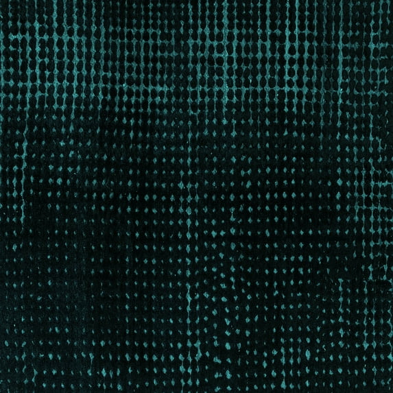 Ahgly Company Indoor Square Abstract Turquoise Blue Modern Area Rugs, 5' Square