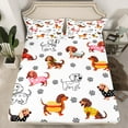 thumbnail image 2 of Castle Fairy King 4-Piece Dachshund Pet Print Bed Sheet Set, 2 of 7