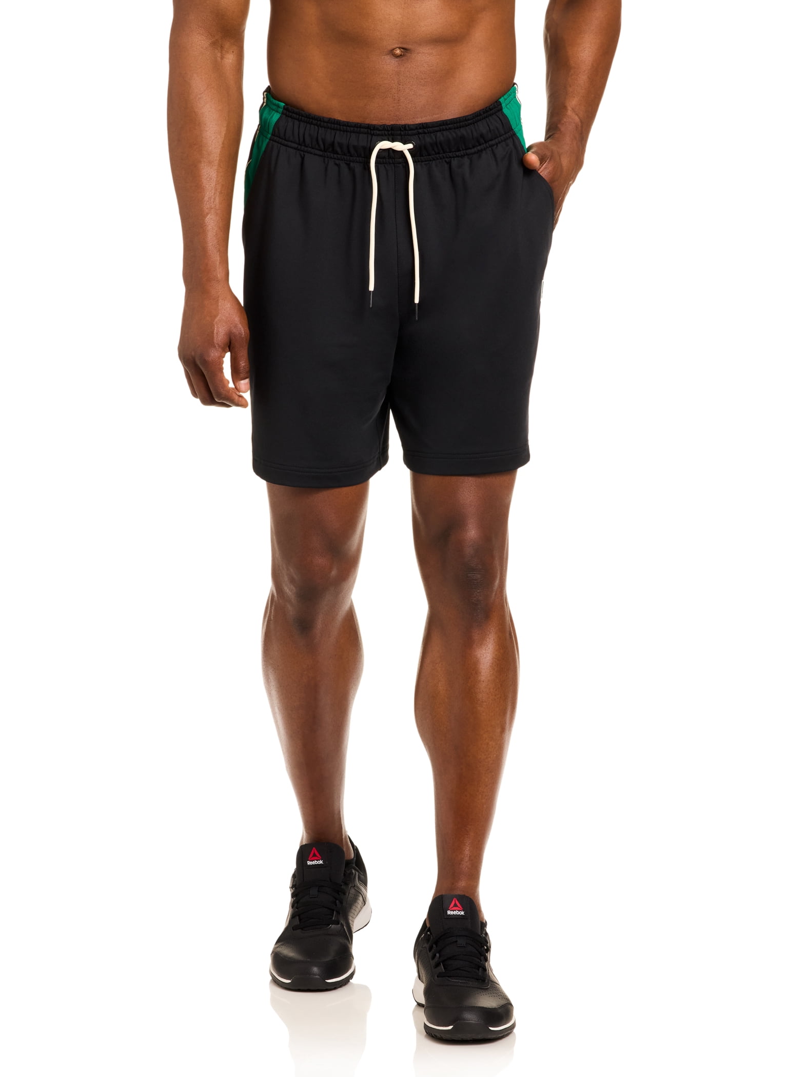 Reebok Men's and Big Men's Baseline Knit Performance Shorts, 7" Inseam, Sizes S-3XL