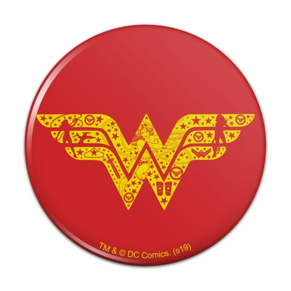 Wonder Woman Wonder Woman Icons Logo Kitchen Refrigerator Locker Button Magnet