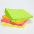 thumbnail image 3 of BAZIC Sticky Notes 3x3 Lined Ruled Neon Color, (70 Sheets/Pack), 24-Pack, 3 of 7