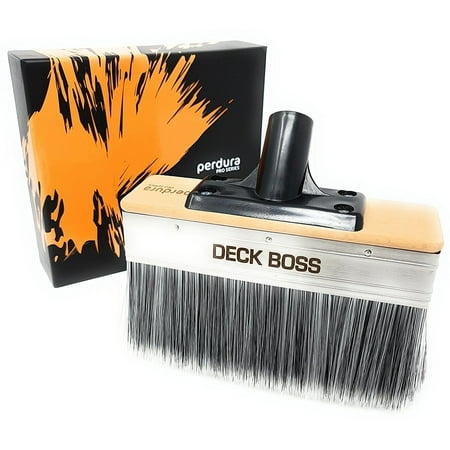 Perdura DECK BOSS Ultimate Deck Stain Applicator - BIG 7 inch Paint Brush - (Best Brush For Deck Stain)