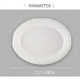 thumbnail image 2 of ACDANC Oval Paper Plates White 12 inch Large Paper Plates Disposable Plates Paper Plates Heavy Duty Paper Dinner Plates Paper Plates Bulk (White), 2 of 7