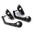 thumbnail image 2 of Motorcycle Rear View Mirrors, 1 Pair 7/8 Universal Motorcycle Chrome Side Mirrors with Handlebar End Cap Motorbike, 2 of 5