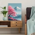 thumbnail image 5 of Sakura Tree Mount Fuji Watercolor Canvas Print Wall Art for Living Room Bedroom Office Hotel Decor, 5 of 8