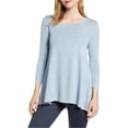 thumbnail image 2 of Anne Klein Womens Knit Pullover Blouse, Blue, XX-Small, 2 of 2