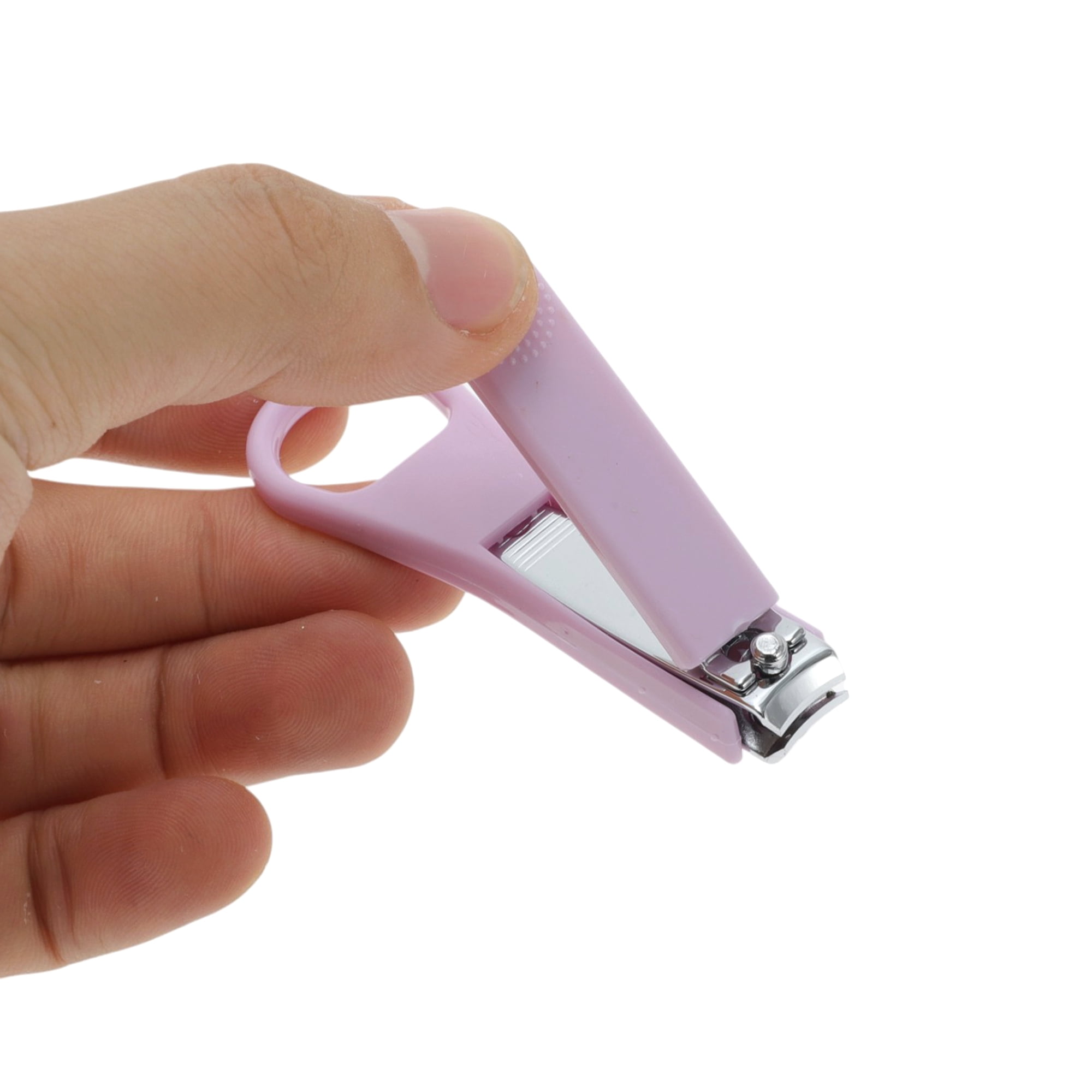 Unique Bargains Ergonomic Design Hangable Nail Clipper for Women and Men Purple