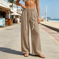 thumbnail image 6 of Sweatpants for Women Ihhxva Women's Casual with Pockets Elastic Waist Joggers, Loose Fit, Soft Cotton , Lounge, Workout, Daily Wear, Tapered Leg, Black, Grey S-3XL, 6 of 9
