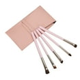 thumbnail image 3 of Kit de 5 pinceles de maquillaje Ormromra para ojos y polvos tono rosa, 3 of 8