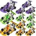 thumbnail image 1 of 12 Pcs Voitures Jouets à Rétrofriction Couleurs Assorties pour le Jeu à Friction, 1 of 9