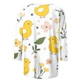 thumbnail image 6 of VKOYWKM 3/4 Sleeve Tops for Women Easter Shirts Funny Easter Print Tees Happy Family Easter T-Shirts Casual Crew Neck Blouses Happy Easter Shirts, 6 of 8