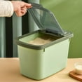 thumbnail image 3 of Rice Pail Food Storage Box Storage Package Rice Cylinder Sealed Storage Rice Box Household Metering Container  White, 3 of 5