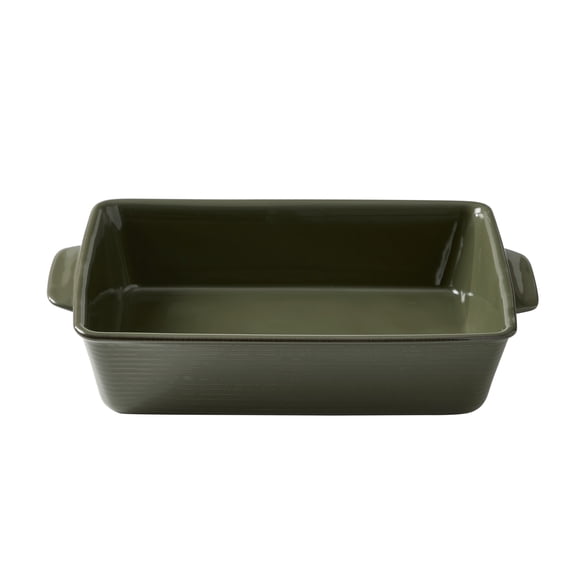 Better Homes & Gardens Artisan 9" x 13" 3 qt Green Stoneware Baking Dish