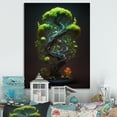 thumbnail image 2 of Designart Neon Bonsai Swirl Tree V Canvas Wall Art, 2 of 5