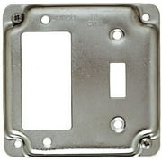 Raco 814C Cover square box GFI & toggle switch 814C