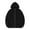 Black Tops for Men, variant on Men's Winter Warm Teddy Fleece Zip Up Hoodie Solid Color Oversized Thicken Hooded Sweatshirt with Pockets Streetwear Coats Jackets Black L