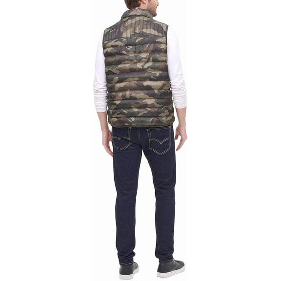 Men's Lightweight Packable Puffer Vest Jacket - Camouflage, 2X Tall
