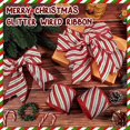 thumbnail image 4 of FOCUSNORM Christmas Tree Ribbons Contrast Color Stripe Pattern Wide Christmas Mesh Ribbons for Tree and Wrapping Presents, 4 of 8