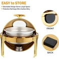 thumbnail image 7 of Ktaxon Roll Top Chafing Dish for Buffet, 6 Quart Stainless Steel Buffet Set with Visible Window, Chafers and Warmers Sets for Party, Catering, Wedding, Banquet, Graduation, 7 of 7