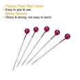 thumbnail image 4 of Unique Bargains Pearlized Sewing Pins Set Stainless Steel Ball Head Needle Red 4 Sets, 4 of 5