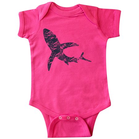 

Inktastic Shark Silhouette - Vintage Style Gift Baby Boy or Baby Girl Bodysuit