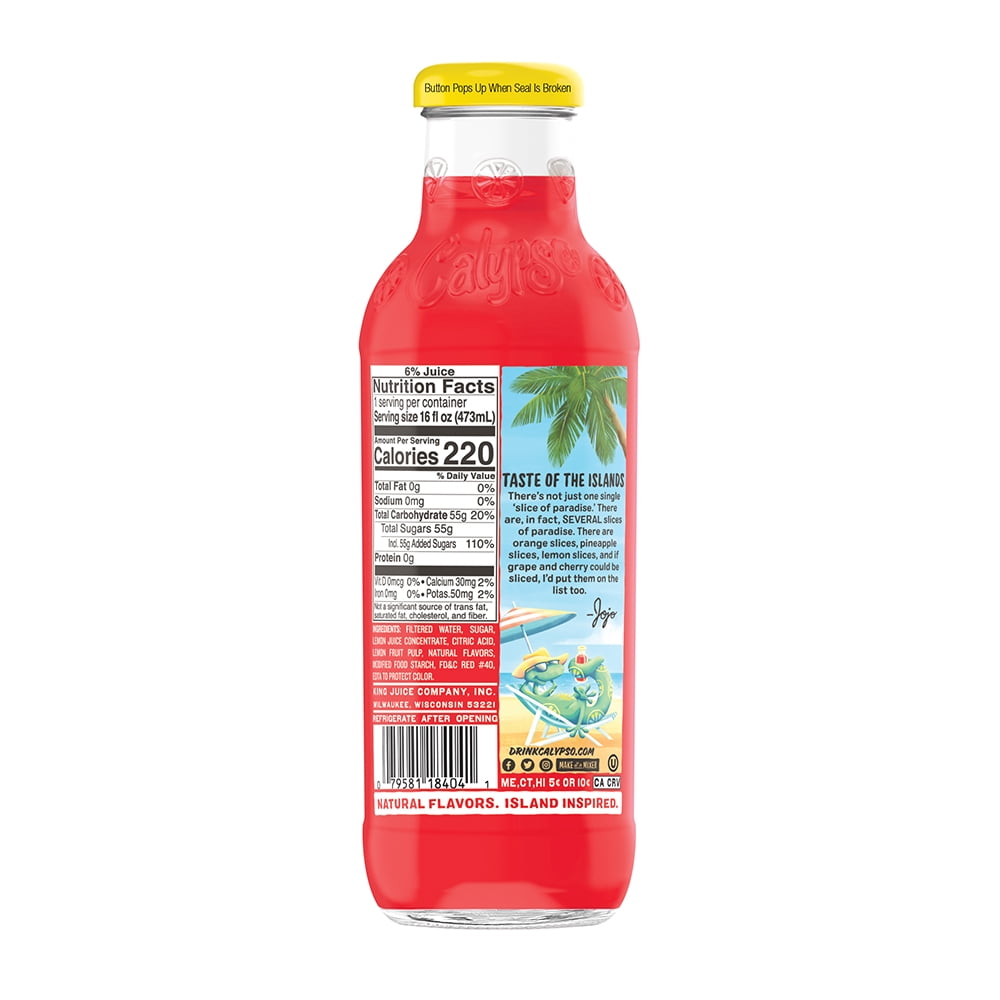 Calypso Paradise Punch Lemonade 16FlOz
