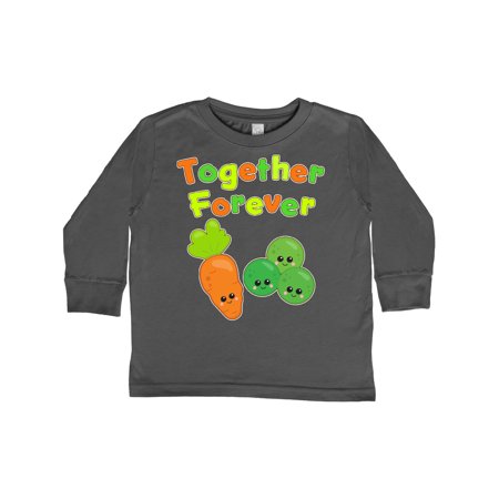 

Inktastic Together Forever- Peas and Carrots Gift Toddler Boy or Toddler Girl Long Sleeve T-Shirt