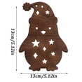 thumbnail image 3 of Light-Up Wooden Penguin Christmas Decor, 12Pc Wooden Penguin Led Wall Lamp For Indoor Holiday Decor, 3 of 6