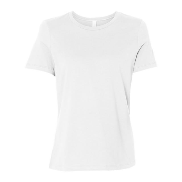 Bella Canvas 6400 - Relaxed Short Sleeve Jersey T-Shirt, S, White
