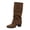 Leopard Print, variant on Womens Knee High Boots,Knee High Boots for Women - Modern Tall Dress Boots with Clean Structured Upper,Pointed Toe Knee Boots,Chunky Block Heel and Slouchy Shaft Fashion Boots, Footwear for Winter