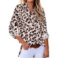 thumbnail image 4 of Chemise à Imprimé Léopard Classique pour Femmes avec Poches, 4 of 4