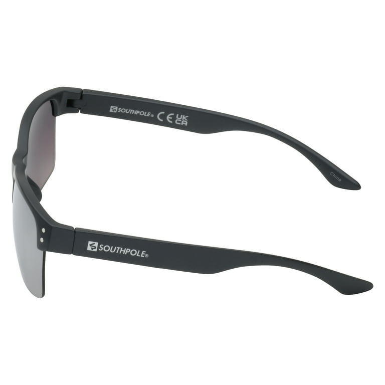 Southpole Men's 5077SP Mirrored UV400 Protective Rectangular