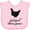 AD-Pink, variant on Inktastic Backyard Chicken Farmer Ancona Hen Girls Baby Bib