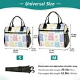 thumbnail image 4 of FORMRS Insulated Lunch Bag Unisex Large Capacity with Shoulder Strap, Colorful Gummy Bears Pattern, 4 of 6