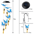 thumbnail image 2 of Campanas de viento de colibrí/mariposa, regalos para mamá, campanas de viento solares, decoración de jardín, regalos de jardín, 2 of 5