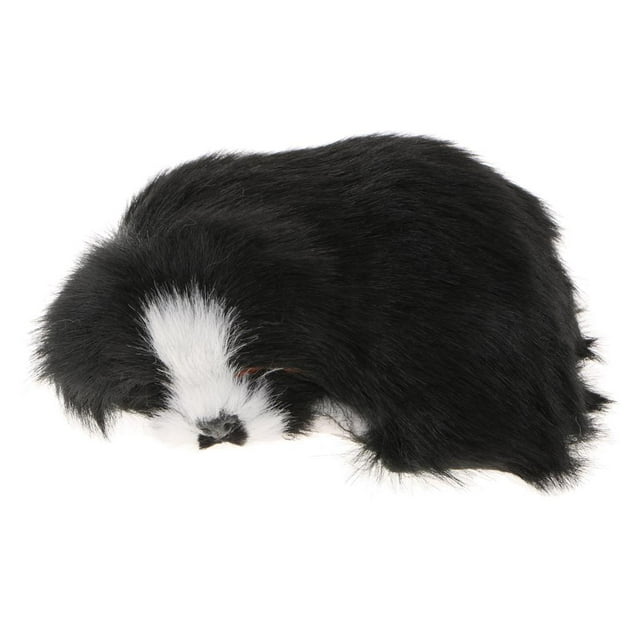 DOLITY Simulation Sleeping Napping Lifelike Dog Puppy Collectable Toy - Black, as