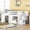 White, variant on Triple Tree Kids Solid Wood Twin Size Loft Bed with Stairs, Storage Drawer and Shelves, Gray