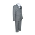 thumbnail image 3 of Boys Premium Medium Gray-Heather Grey 8 Piece Suit Set, 3 of 7