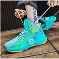 thumbnail image 3 of Unisex High-Top Basketball Shoes, Breathable Non-Slip Court Sneakers with Wear-Resistant Rubber Outsole, 3 of 5