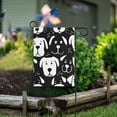 thumbnail image 6 of Black White Dog Face Garden Flag 12X18 Double Sided Yard Flags for Outside Outdoor All Seasonal Decoration, 6 of 6
