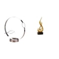thumbnail image 1 of Portabotellas de vino,Soporte para botellas de vino,soporte para botellas de vino,estante de hierro,Decoración de gabinete de vino tinto de regalo de barra de cocina,Escultura abstracta de, 1 of 8